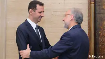 Syrien Iran Bashar al-Assad und Ali Akbar Salehi