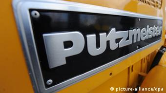 Logo of Putzmeister, a cement pumping machinery maker taken over by Sany, a Chinese firm