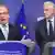 Liikanen gestikuliert, Barnier schaut zu Photo: AP