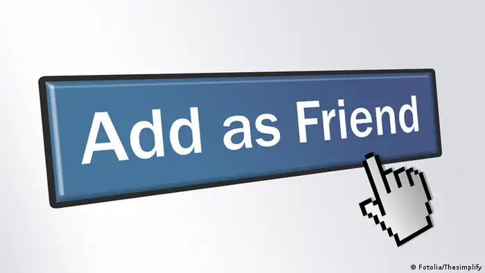 Symbolbild Button Add as Friend