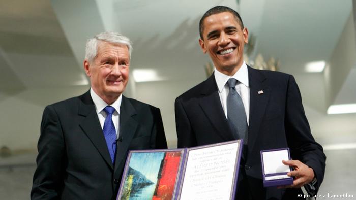 Barack Obama receives the Nobel Peace Prize