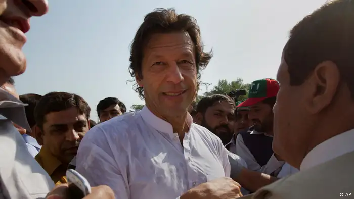 Imran Khan at a protest in Islamabad, Pakistan Pakistan (AP)