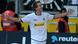 Moenchengladbach's Dutch forward Luuk de Jong celebrates after scoring during the German first division Bundesliga football match Borussia Moenchengladbach vs Eintracht Frankfurt in the German city of Moenchengladbach on October 7, 2012. AFP PHOTO / PATRIK STOLLARZ Moenchengladbach's Dutch forward Luuk de Jong celebrates after scoring during the German first division Bundesliga football match Borussia Moenchengladbach vs Eintracht Frankfurt in the German city of Moenchengladbach on October 7, 2012. AFP PHOTO / PATRIK STOLLARZ