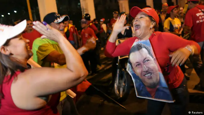Wahl Venezuela Hugo Chavez Siegesfeier Sieg Wahlsieg Präsident Wähler