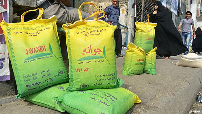 Iran Indischer Reis in die iranischen Läden