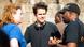 Tosh Gitonga on set with Tom Tykwer (photo: One Fine Day Films).