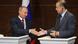Russian Prime Minister Vladimir Putin (L) and Turkish Prime Minister Recep Tayyip Erdogan (R) shake hands during a joint news conference following their talks in Ankara, Turkey 06 August 2009. Russian Prime Minister Vladimir Putin and Turkish counterpart Recep Tayyip Erdogan signed on 06 August agreements on cooperation in the gas sphere, in particular, an agreement on the South Stream pipeline construction through the Turkish territorial waters. EPA/RIA NOVOSTI ALEXEY NIKOLSKY +++(c) dpa - Report+++ Russian Prime Minister Vladimir Putin (L) and Turkish Prime Minister Recep Tayyip Erdogan (R) shake hands during a joint news conference following their talks in Ankara, Turkey 06 August 2009. Russian Prime Minister Vladimir Putin and Turkish counterpart Recep Tayyip Erdogan signed on 06 August agreements on cooperation in the gas sphere, in particular, an agreement on the South Stream pipeline construction through the Turkish territorial waters. EPA/RIA NOVOSTI ALEXEY NIKOLSKY +++(c) dpa - Report+++