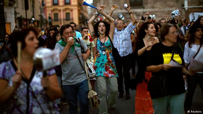 Spanien Proteste in Malaga