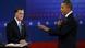 Source News Feed: EMEA Picture Service ,Germany Picture Service U.S. President Barack Obama (R) answers a questiion as Republican presidential nominee Mitt Romney listens during the second presidential debate in Hempstead, New York, October 16, 2012. REUTERS/Rick Wilking (UNITED STATES - Tags: POLITICS ELECTIONS USA PRESIDENTIAL ELECTION Eingestellt: wl Source News Feed: EMEA Picture Service ,Germany Picture Service U.S. President Barack Obama (R) answers a questiion as Republican presidential nominee Mitt Romney listens during the second presidential debate in Hempstead, New York, October 16, 2012. REUTERS/Rick Wilking (UNITED STATES - Tags: POLITICS ELECTIONS USA PRESIDENTIAL ELECTION Eingestellt: wl