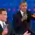 Barack Obama (r.) und Mitt Romney während des TV-duells (Foto:dapd)