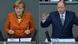 Bildcombo: Berlin/ Bundeskanzlerin Angela Merkel (CDU) gestikuliert am Donnerstag (18.10.12) im Deutschen Bundestag in Berlin bei ihrer Regierungserklaerung zum Europaeischen Rat. Merkel hat Griechenland Versaeumnisse bei den versprochenen Reformen vorgeworfen. "Die Lage in Griechenland ist alles andere als einfach", sagte sie am Donnerstag in einer Regierungserklaerung im Bundestag. Vieles gehe zu langsam voran, strukturelle Reformen liefen "oft nur im Schneckentempo" ab. Ausserdem arbeite die Verwaltung "an vielen Stellen unzureichend". (zu dapd-Text) Foto: Oliver Lang/dapd***Berlin/ Peer Steinbrueck, frueherer Bundesfinanzminister und designierter SPD-Spitzenkandidat fuer die Bundestagswahl 2013, spricht am Donnerstag (18.10.12) im Bundestag in Berlin. (zu dapd-Text) Foto: Oliver Lang/dapd Bildcombo: Berlin/ Bundeskanzlerin Angela Merkel (CDU) gestikuliert am Donnerstag (18.10.12) im Deutschen Bundestag in Berlin bei ihrer Regierungserklaerung zum Europaeischen Rat. Merkel hat Griechenland Versaeumnisse bei den versprochenen Reformen vorgeworfen. "Die Lage in Griechenland ist alles andere als einfach", sagte sie am Donnerstag in einer Regierungserklaerung im Bundestag. Vieles gehe zu langsam voran, strukturelle Reformen liefen "oft nur im Schneckentempo" ab. Ausserdem arbeite die Verwaltung "an vielen Stellen unzureichend". (zu dapd-Text) Foto: Oliver Lang/dapd***Berlin/ Peer Steinbrueck, frueherer Bundesfinanzminister und designierter SPD-Spitzenkandidat fuer die Bundestagswahl 2013, spricht am Donnerstag (18.10.12) im Bundestag in Berlin. (zu dapd-Text) Foto: Oliver Lang/dapd