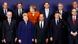 Front row left to right, European Council President Herman Van Rompuy, Lithuanian President Dalia Grybauskaite, French President Francois Hollande, European Commission President Jose Manuel Barroso and Greek Prime Minister Antonis Samaras. Back row left to right, Slovenian Prime Minister Janez Jansa, Portugal's Prime Minister Pedro Passos Coelho, German Chancellor Angela Merkel, Finland's Prime Minister Jyrki Tapani Katainen, Austria's Chancellor Werner Faymann, Bulgaria's Prime Minister Boyko Borissov pose during a group photo opportunity at an EU summit in Brussels on Thursday, Oct. 18, 2012. European leaders are gathering again in Brussels to discuss how to save the euro currency from collapse and support countries facing too much debt and not enough growth. (Foto:Remy de la Mauviniere/AP/dapd) Front row left to right, European Council President Herman Van Rompuy, Lithuanian President Dalia Grybauskaite, French President Francois Hollande, European Commission President Jose Manuel Barroso and Greek Prime Minister Antonis Samaras. Back row left to right, Slovenian Prime Minister Janez Jansa, Portugal's Prime Minister Pedro Passos Coelho, German Chancellor Angela Merkel, Finland's Prime Minister Jyrki Tapani Katainen, Austria's Chancellor Werner Faymann, Bulgaria's Prime Minister Boyko Borissov pose during a group photo opportunity at an EU summit in Brussels on Thursday, Oct. 18, 2012. European leaders are gathering again in Brussels to discuss how to save the euro currency from collapse and support countries facing too much debt and not enough growth. (Foto:Remy de la Mauviniere/AP/dapd)