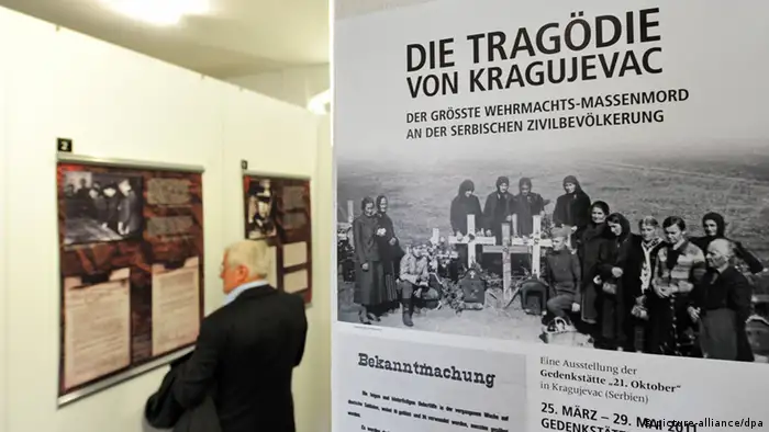 Ausstellung Die Tragödie von Kragujevac in der KZ-Gedenkstätte Buchenwald