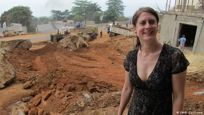 Kate Hairsire, Trainerin der DW Akademie in Freetown, Sierra Leone; Copyright: DW/C. Springate
