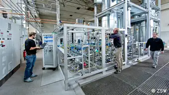 Laboratorio de producción de metano, en Stuttgart.