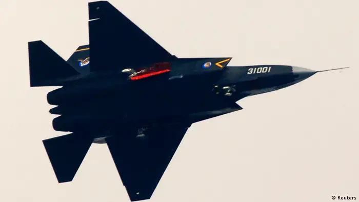 A Guying stealth fighter participates in a test flight in Shenyang, Liaoning province, October 31, 2012. China's second stealth fighter jet that was unveiled this week is part of a programme to transform China into the top regional military power, an expert on Asian security said on Friday. The fighter, the J-31, made its maiden flight on Wednesday in the northeast province of Liaoning at a facility of the Shenyang Aircraft Corp which built it, according to Chinese media. Picture taken October 31, 2012. REUTERS/Stringer (CHINA - Tags: SCIENCE TECHNOLOGY MILITARY TRANSPORT TPX IMAGES OF THE DAY) CHINA OUT. NO COMMERCIAL OR EDITORIAL SALES IN CHINA
