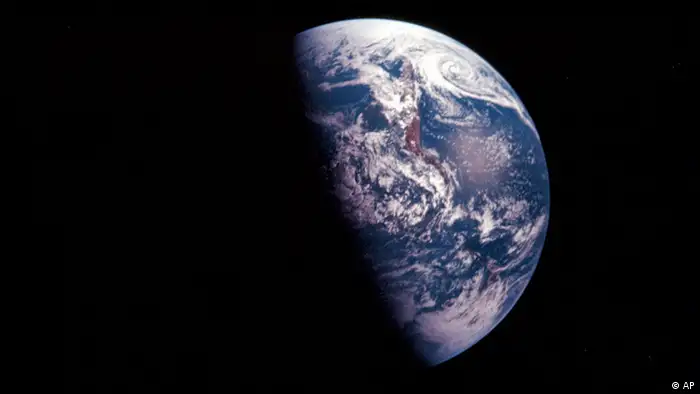 FILE - This Dec. 1968 image taken during the Apollo VIII mission and released by NASA shows the planet Earth. If Earth overheats, can it be artificially cooled? Should the effort begin now? Who would decide? The very idea of geoengineering, and the unknown risks of tweaking our climate, left many participants in a March 2011 conference of international experts in Chicheley, England uneasy. (AP Photo/Courtesy of Earth Sciences and Image Analysis Laboratory, NASA Johnson Space Center)