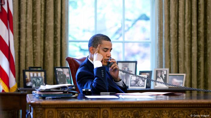 Präsident Obama Telefon (Getty Images)