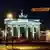 The Brandenburg Gate at night