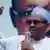Gen. Muhammadu Buhari, presidential candidate of the Congress for Progressive Change, attends a campaign rally in Lagos, Nigeria, Wednesday, April 6, 2011. Buhari, a former military ruler of Nigeria, has gained support in his third bid to become president of the oil-rich nation. Buhari ruled Nigeria from 1983 to 1985 after a military coup deposed the elected president. (AP Photo/Sunday Alamba)