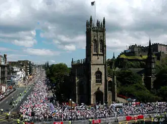 Edinburgh Protestmarsch G8 Gipfel