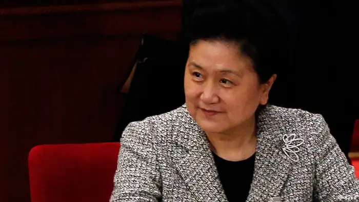 Chinese state councilor Liu Yandong attends a plenary session of the National People's Congress in Beijing, China, Friday, March 9, 2012. (Foto:Ng Han Guan/AP/dapd)