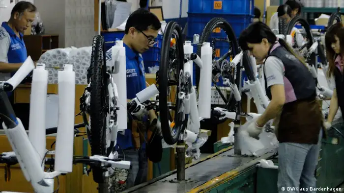 Taiwan Firma Giant Fabrik in Taichung