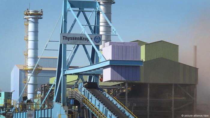Stahlwerk von ThyssenKrupp.