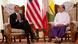 U.S. President Barack Obama meets with Myanmar's President Thein Sein at Yangon Parliament building in Yangon, Myanmar, Monday, Nov. 19, 2012. Obama touched down Monday morning, becoming the first U.S. president to visit the Asian nation also known as Burma. (Foto:Carolyn Kaster/AP/dapd) U.S. President Barack Obama meets with Myanmar's President Thein Sein at Yangon Parliament building in Yangon, Myanmar, Monday, Nov. 19, 2012. Obama touched down Monday morning, becoming the first U.S. president to visit the Asian nation also known as Burma. (Foto:Carolyn Kaster/AP/dapd)