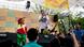 Serhado is joined by a child dressed in Kurdish colors, as he performs at an election rally for Kurdish party candidates in Diyarbakir, a Kurdish majority city in Southeastern Turkey. (PHOTO BY JODI HILTON) Serhado is joined by a child dressed in Kurdish colors, as he performs at an election rally for Kurdish party candidates in Diyarbakir, a Kurdish majority city in Southeastern Turkey. (PHOTO BY JODI HILTON)