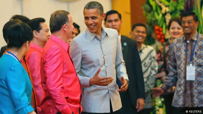 21. ASEAN Treffen in Phnom Penh John Key und Obama