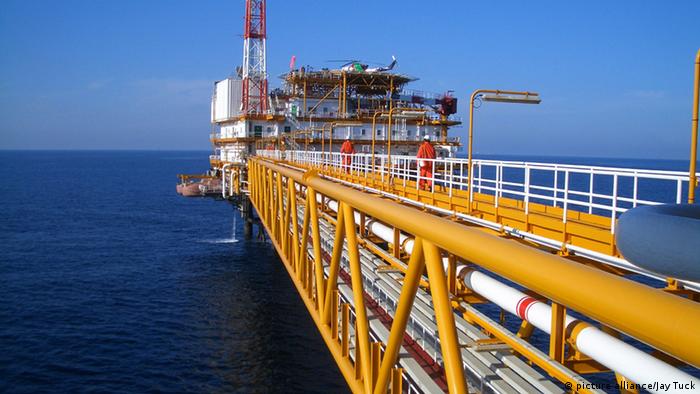 Platforma gazowa u wybrzeży Kataru w Zatoce Perskiej