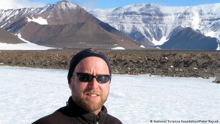 Antarctic Sun editor Peter Rejcek in Antarctica