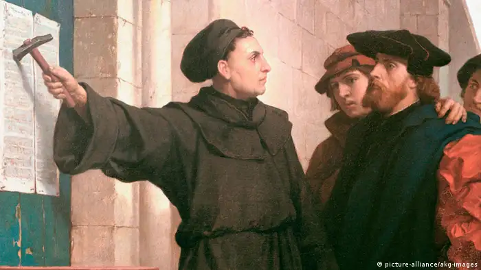 Deutschland Geschichte Reformation Luthers Thesenanschlag Ferdinand Pauwels