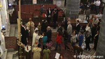 Syrische Christen in der griechisch-katholischen Al-Niyah-Kirche in Damaskus - Foto: LOUAI BESHARA/AFP/Getty Images