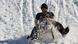 Man on a sled Man on a sled