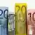 Eine Reihe von gerollten Euro-Geldscheinen Foto: Fotolia