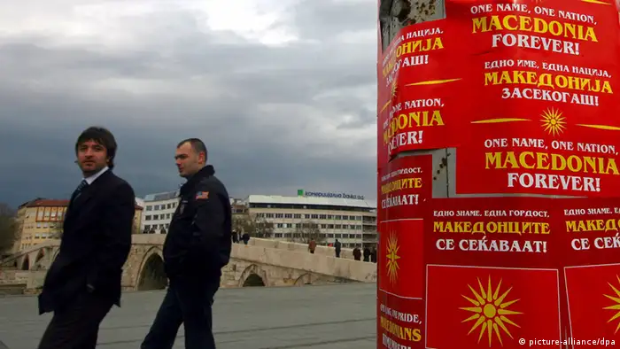 Symbolbild Mazedonien Streit um Namen