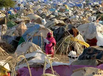 苏丹达尔富尔的难民营