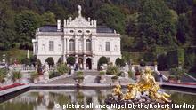 Schloss Linderhof in the Graswang Valley, Built between 1870-78 for King Ludwig II, Germany