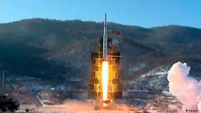 Videostill Nordkorea Raketenstart Unha-3