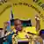 [35746105] South Africa 53rd ANC National Conference epa03510886 South African President Jacob Zuma speaks during the 53rd ANC National Conference held in Mangaung, South Africa, 16 December 2012. The conference, held every five years, will decide the leader of the former struggle party. Jacob Zuma is facing a challenge to his leadership from deputy president Kgalema Motlanthe. EPA/KIM LUDBROOK +++(c) dpa - Bildfunk+++