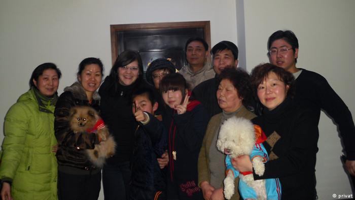 Gruppenfoto von der chinesischen Gastfamilie bei der Feier des Neujahrsfestes (Foto: Josephine Kummer)