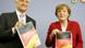 La candidate à la chancellerie et présidente de la CDU, Angela Merkel, et on allié chrétien social bavarois, Edmund Stoiber. La candidate à la chancellerie et présidente de la CDU, Angela Merkel, et on allié chrétien social bavarois, Edmund Stoiber.