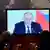Russland Präsident Wladimir Putin im Fernsehen in Moskau (Foto: Natalia Kolesnikova, Pool/AP/dapd)