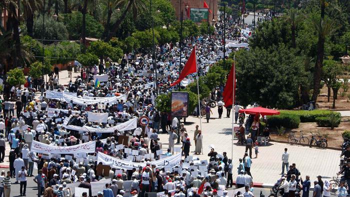 Proteste in Marokko (AP)