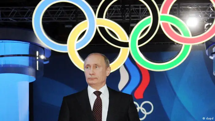 Wladimir Putin Olympische Ringe