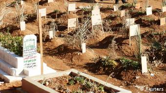 A graveyard in Daraya near Damascus