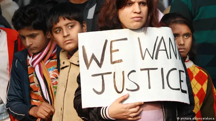 Protest Neu Delhi Indien Vergewaltigung 