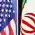 USA Iran flags